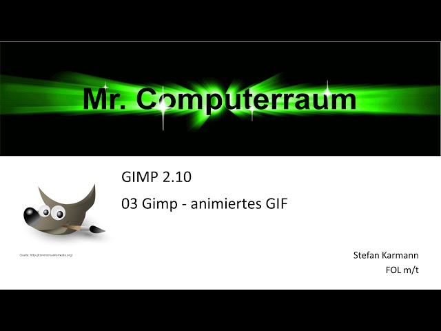28 Gimp animiertes GIF erzeugen
