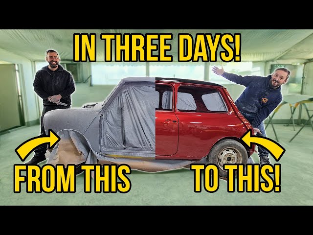 Painting a Classic Mini in THREE DAYS for a Fellow YouTuber!