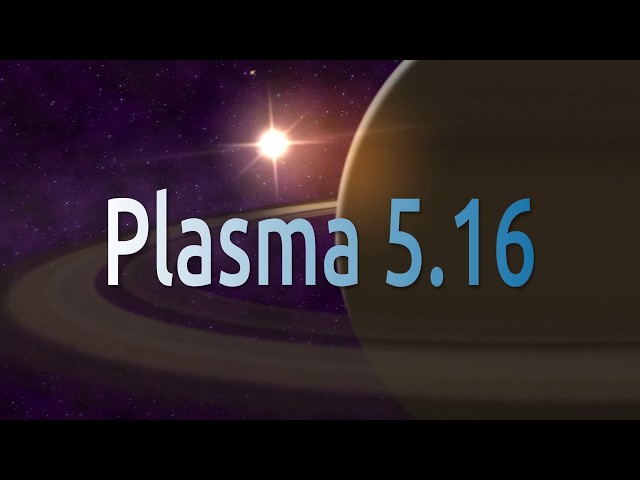 What is new in KDE Plasma 5.16