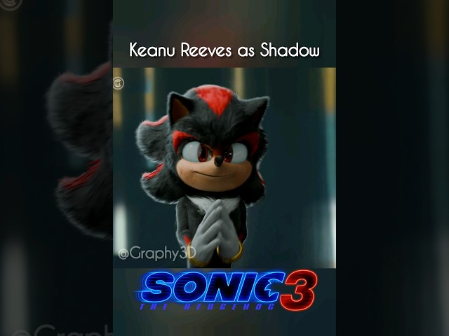 I Animated Keanu Reeves as Shadow 🤩 #sonicthehedgehog #shadowthehedgehog #gaming #shorts #edit