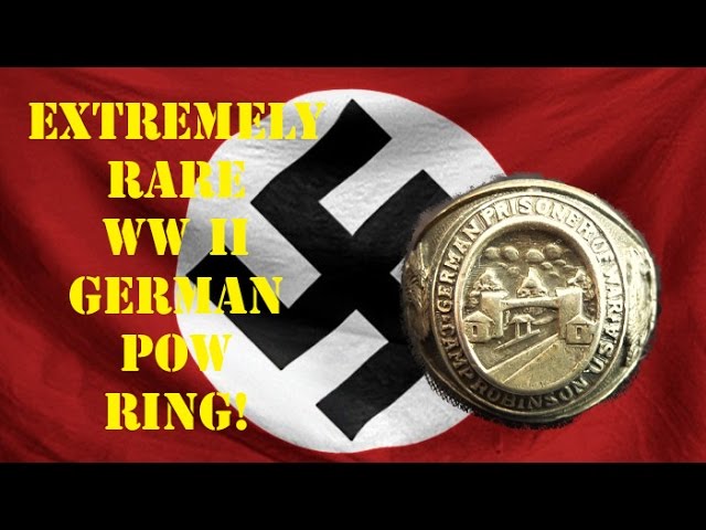 RARE WWII GERMAN POW RING! PLUS 6 SILVER RINGS!