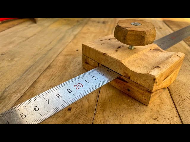 Wood Working Trick-How To Make Wood scribe Ruler (Popeay)