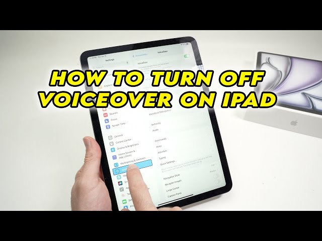 iPad Air 6 (2024): How to Turn OFF Voiceover Mode