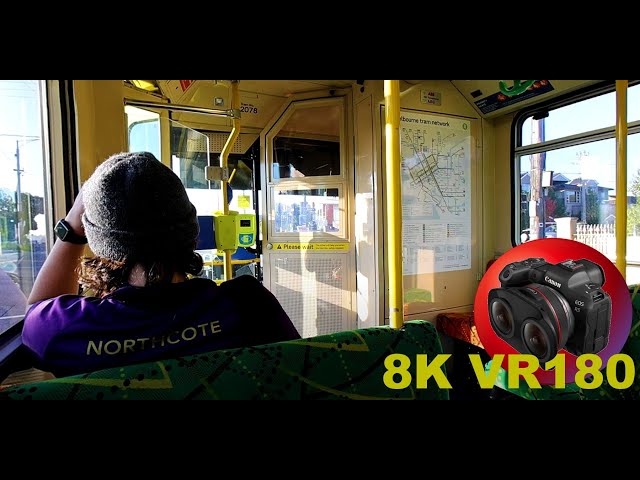 MELBOURNE AUSTRALIA come for a ride inside a tram 8K/4K VR180 3D (Travel Videos/ASMR/Music)