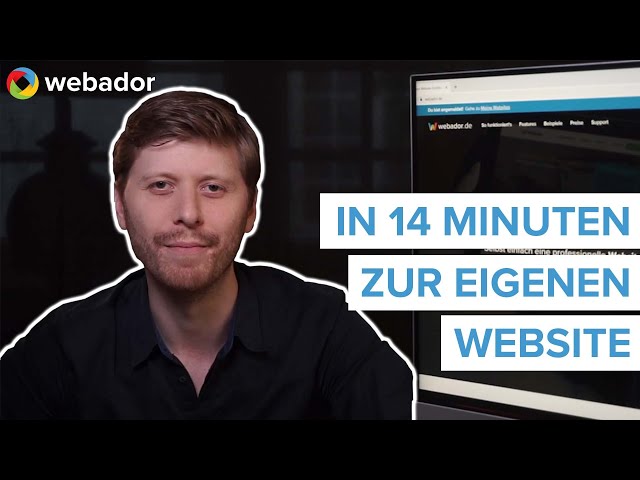 Eigene Website und Webshop mit Webador erstellen (Deutsch)
