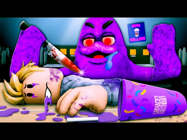 He Tried The GRIMACE SHAKE!! (A Roblox Movie)