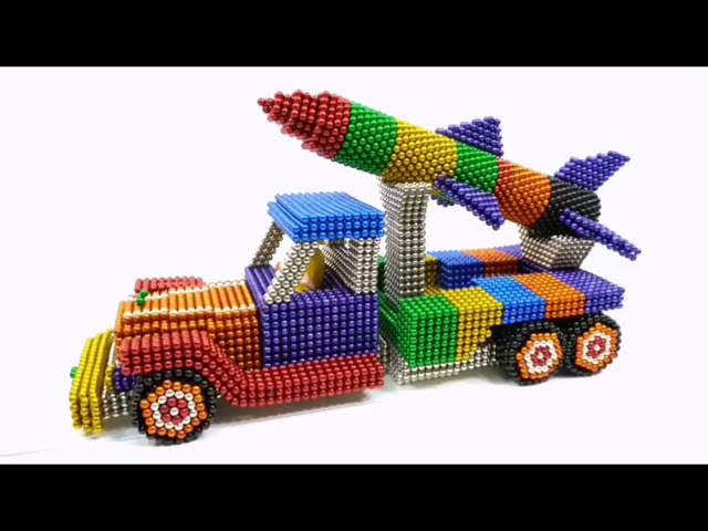 How to make War Rocket Truck​​​ from magnet balls.