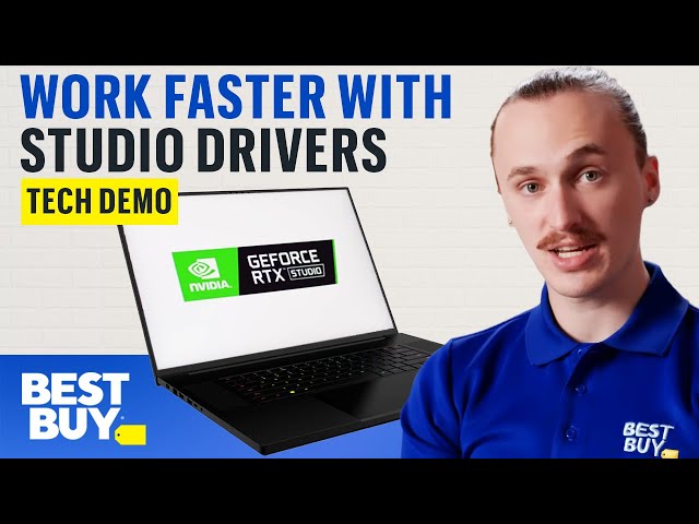 Edit Photo and Video Faster with NVIDIA Studio Drivers - Tech Demo from Best Buy