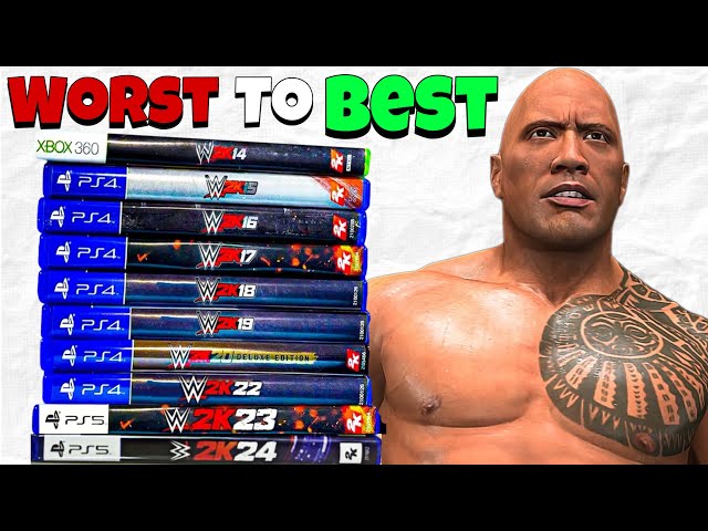 RANKING EVERY WWE 2K Game From WORST To BEST!