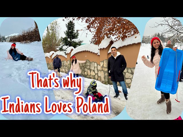 Winter in Poland. More than you expected! What Indians think about winters in Poland | Snowy Krakow