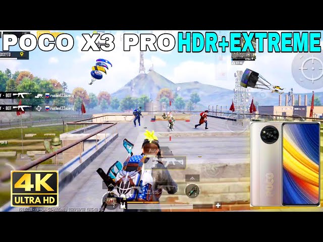 POCO X3 PRO HDR+EXTREME (4K) 60 FPS PUBG TEST🔥🔥REAL KING OF MILITARY BASE | POCO X3 PRO PUBG