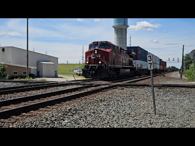 Patiently waiting for a Northbound CP intermodel with DPU, Wellington Ohio 6-8-24