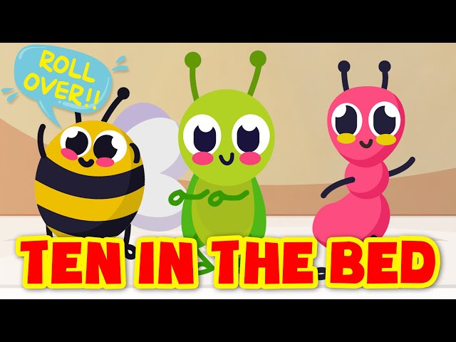 Ten in the bed - Roll Over | Kids Songs | Super Simple Songs | Famous Nursery Rhymes