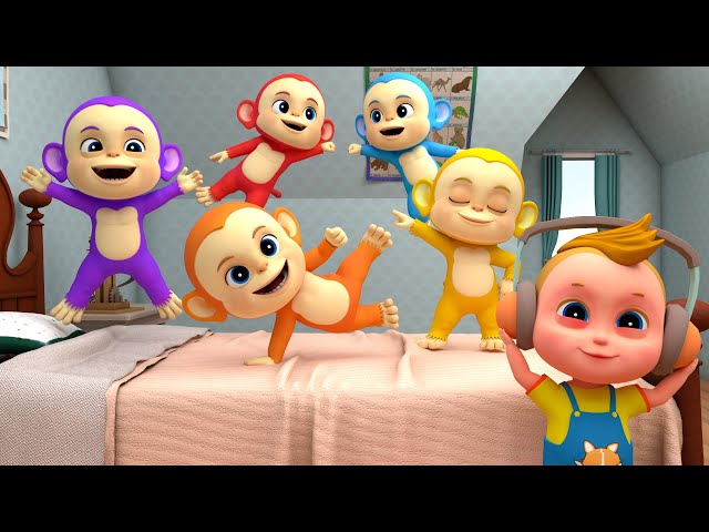 Five Little Monkeys | Baby Shark Doo Doo Dance | Nursery Rhymes & Kids Songs