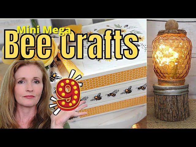 Sweet Honey Bee DIYs With Dollar Tree and Thrift DIYs and Crafts