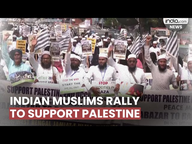 Indian Muslims take to streets to support Palestine amid ongoing war