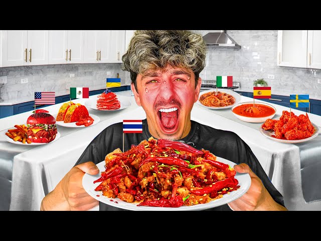 I Ate the Spiciest Food from EVERY Country in the World!