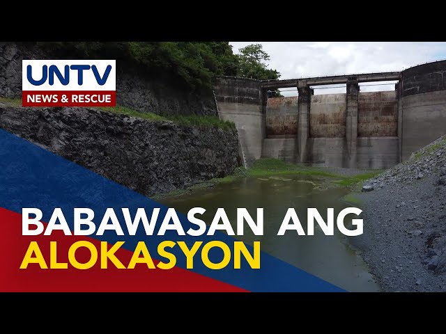 Antas ng tubig sa Luzon dams, patuloy na bumababa; Supply sa irigasyon, ititigil na