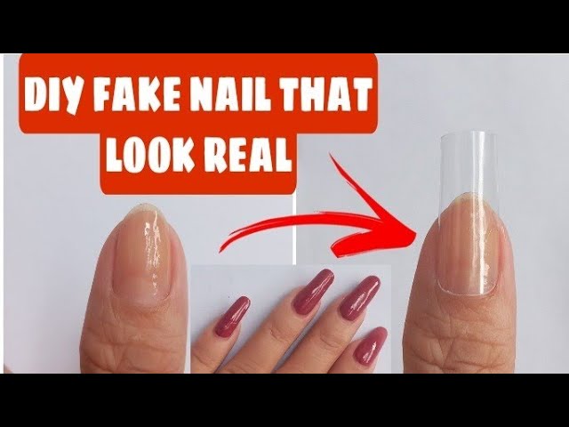 How to Make Fake Nails that Look Real with Plastic 2021 | DIY Strong Fake Nails At Home | Fake Nail