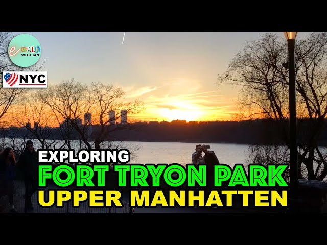 💖 NYC Walk [HD]: Explore Fort Tryon Park and Watch the Sunset over the Hudson, Upper Manhattan