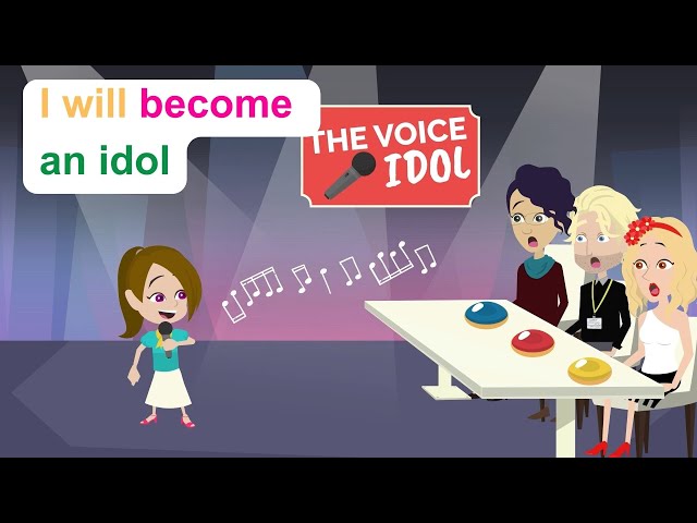 Ella's audition for The Voice Idol - English Funny Animated Story - Ella English