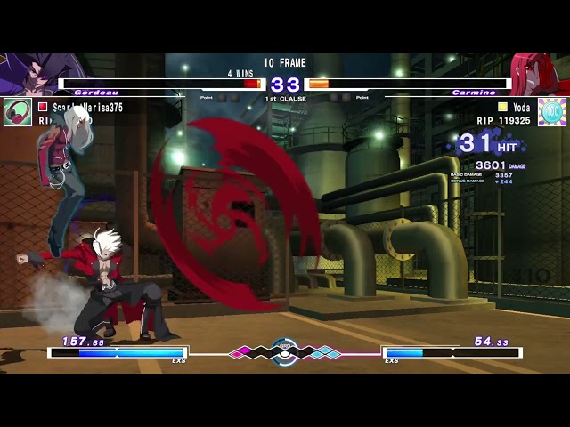 UNDER NIGHT IN-BIRTH Exe:late[cl-r] (PC) - Marisa v Yoda (Match 21)