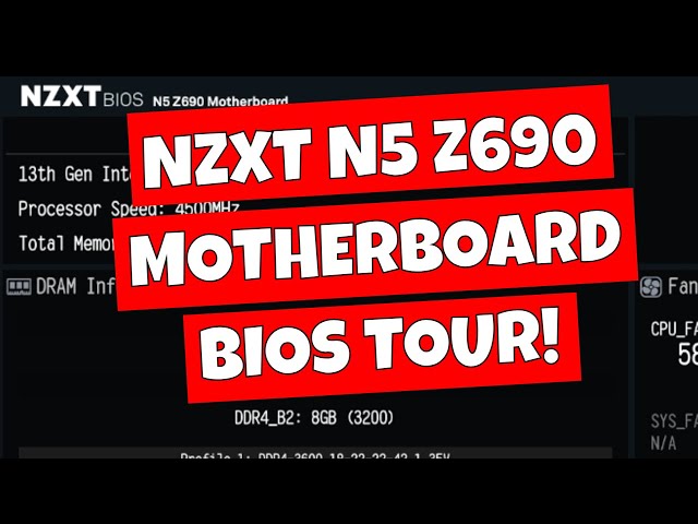 NZXT BIOS Tour & Setup N5 Z690 XMP Secure Boot TPM OC & More