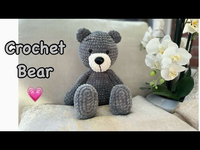 Crochet Bear  🐻 / Amigurumi Bear 🐻 🥰❤️/ Amigurumi beginner friendly tutorial / free pattern