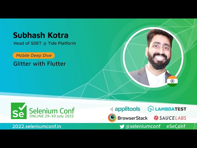 Glitter with Flutter by Subhash Kotra #SeConf 2022