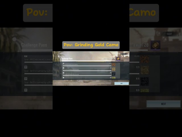 POV: Grinding Gold Camo | Call Of Duty Mobile | #shorts