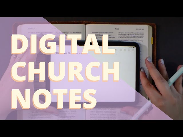 How to Take Notes in Church - digital or paper note-taking system for easy reference!