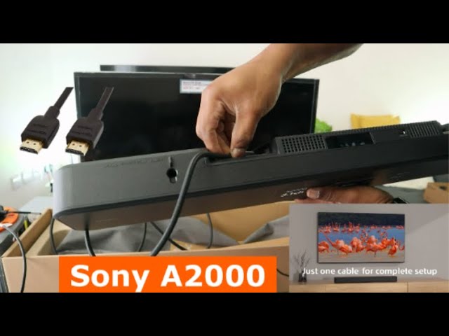 Sony a2000 Soundbar Hook up to TV With HDMI ARC?