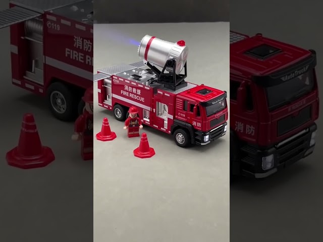 Firefighting spray truck toys that all children love #firetrucktoy #toycar #spray truck toy