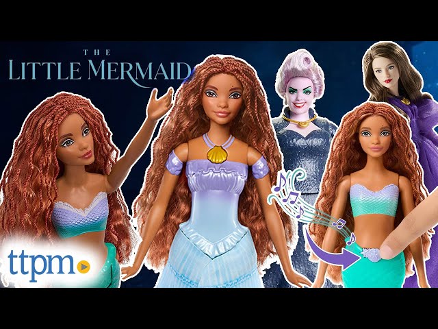 Disney The Little Mermaid Mermaid Ariel, Vanessa, Transforming Ariel, Sing & Dream Ariel, and Ursula
