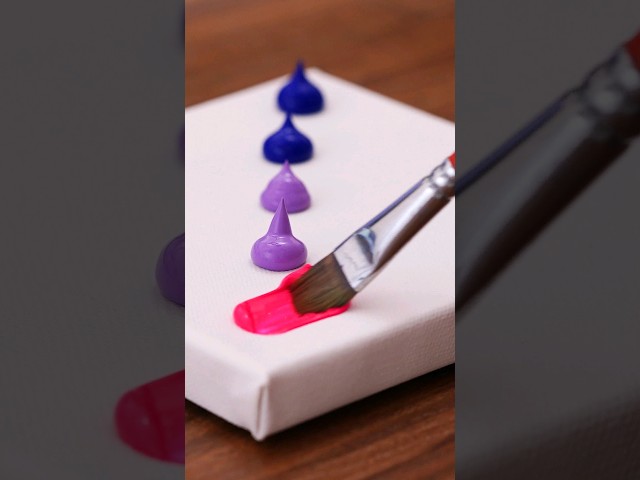 Easy Satisfying Acrylic Painting - Painting Idea #shorts #drawing #painting 1120