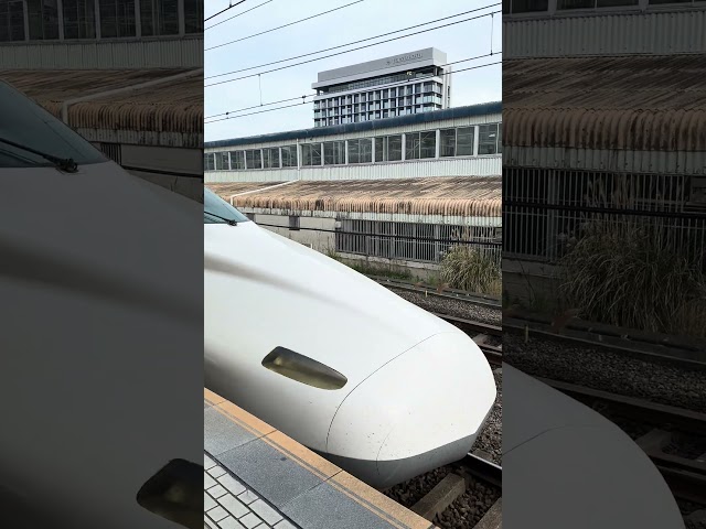320 KM / HOUR - it’s a land airplane! 🇯🇵 #japan #japantravel #train #shinkansen #highspeedtrain