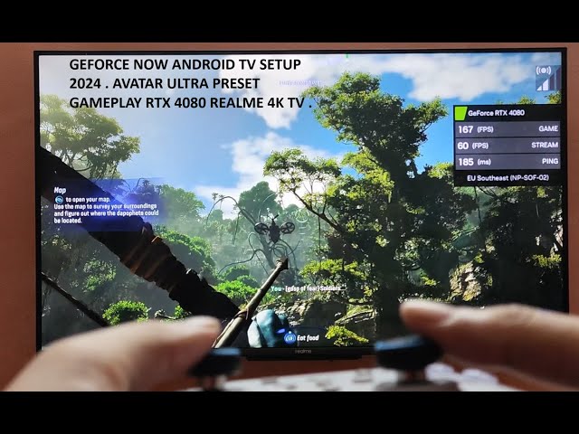 GeForce Now Cloud Android TV Setup 2024 Realme 4K TV India | Avatar Ultra Preset Gameplay RTX 4080