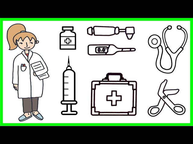 Draw Doctor Tools 🩺💉 How To Draw A Doctors Set 🩺💉 How To Draw Doctor Tools