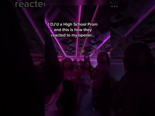 The greatest high school prom DJ ever 🔥