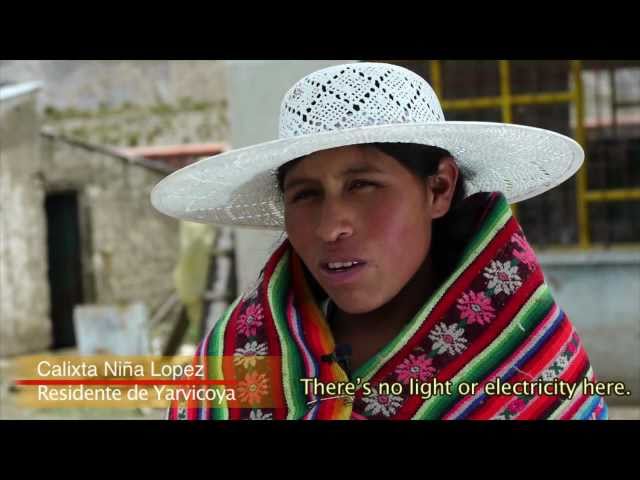 Solar Panels bring hope for Bolivian mining community