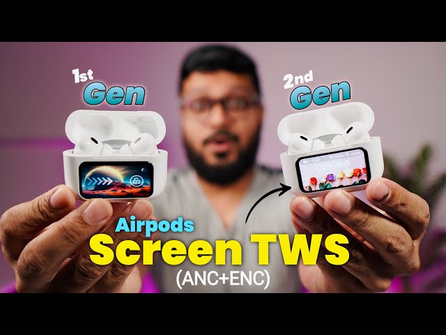 2nd Gen Screen TWS Review⚡️ with (ANC+ENC)😱 | Airpods L-58 Unboxing & Review