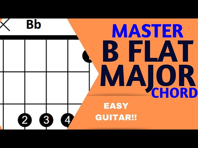 Easy Guitar Chords For Beginners B Flat Chord On Guitar