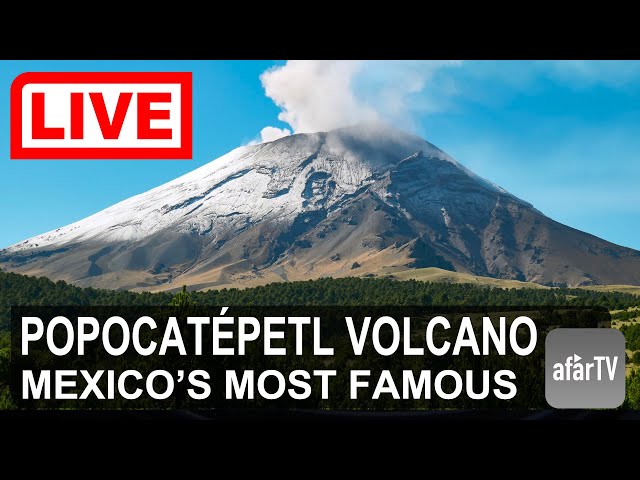 🌎 LIVE: Popocatépetl Volcano on the borders of Mexico City