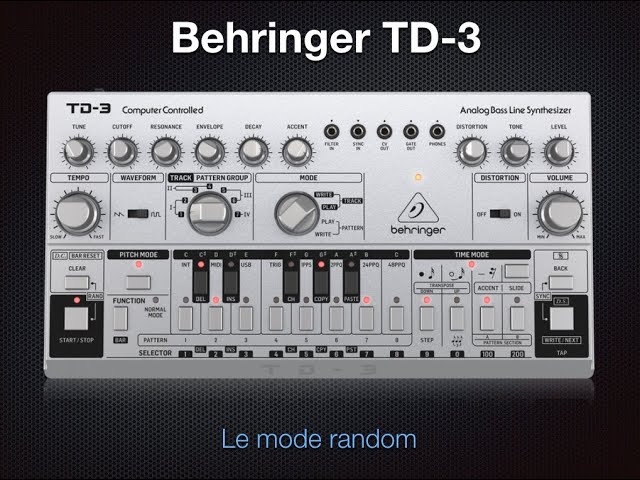 Behringer TD-3 - le mode random