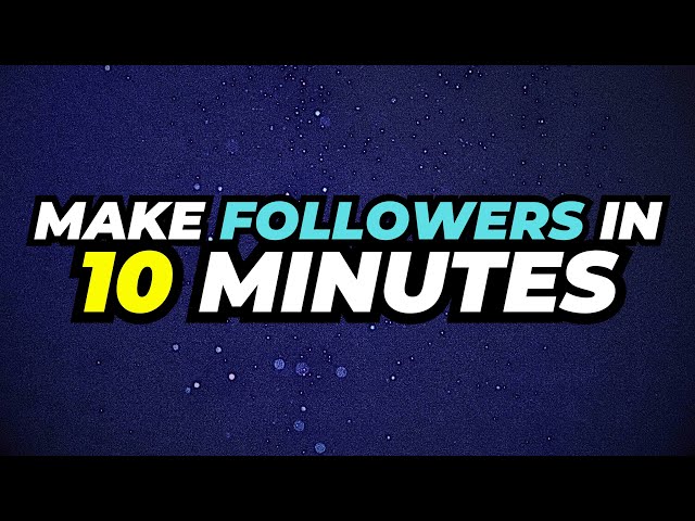 RAPIDLY GET 1,000 FOLLOWERS on TWITTER In Just 10 MINUTES (2024)