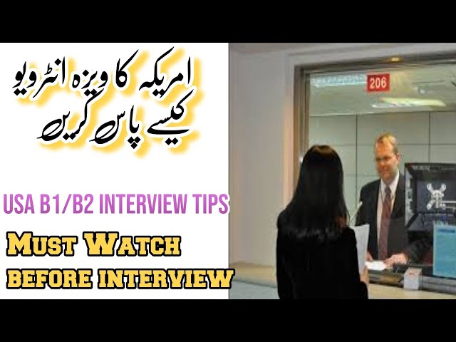 USA B1/B2 VISA INTERVIEW - tips for usa tourist visa interview - b1/b2 visa interview questions