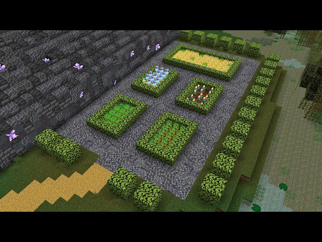 Terraforming around our temple and gardening