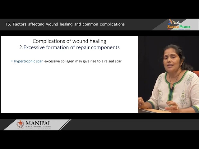 Factors affecting wound healing and common complications 3.3 #swayamprabha #CH34SP