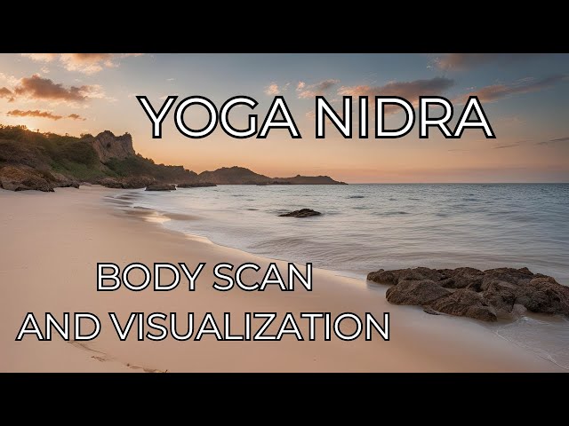 20 Minute Yoga Nidra Body Scan and Visualization for Focus | Non Sleep Deep Rest | Black Screen