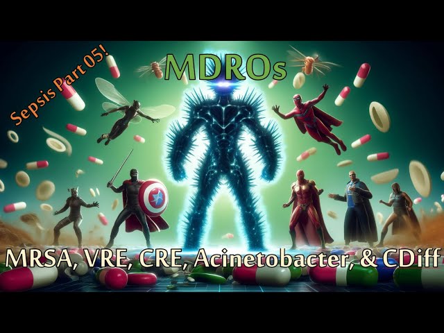 MDROs: MRSA, VRE, CRE, Acinetobacter & CDiff [Recorded LIVE!] | Part 05 of 06